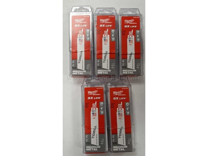 5 Packungen Säbelsägeblätter Milwaukee