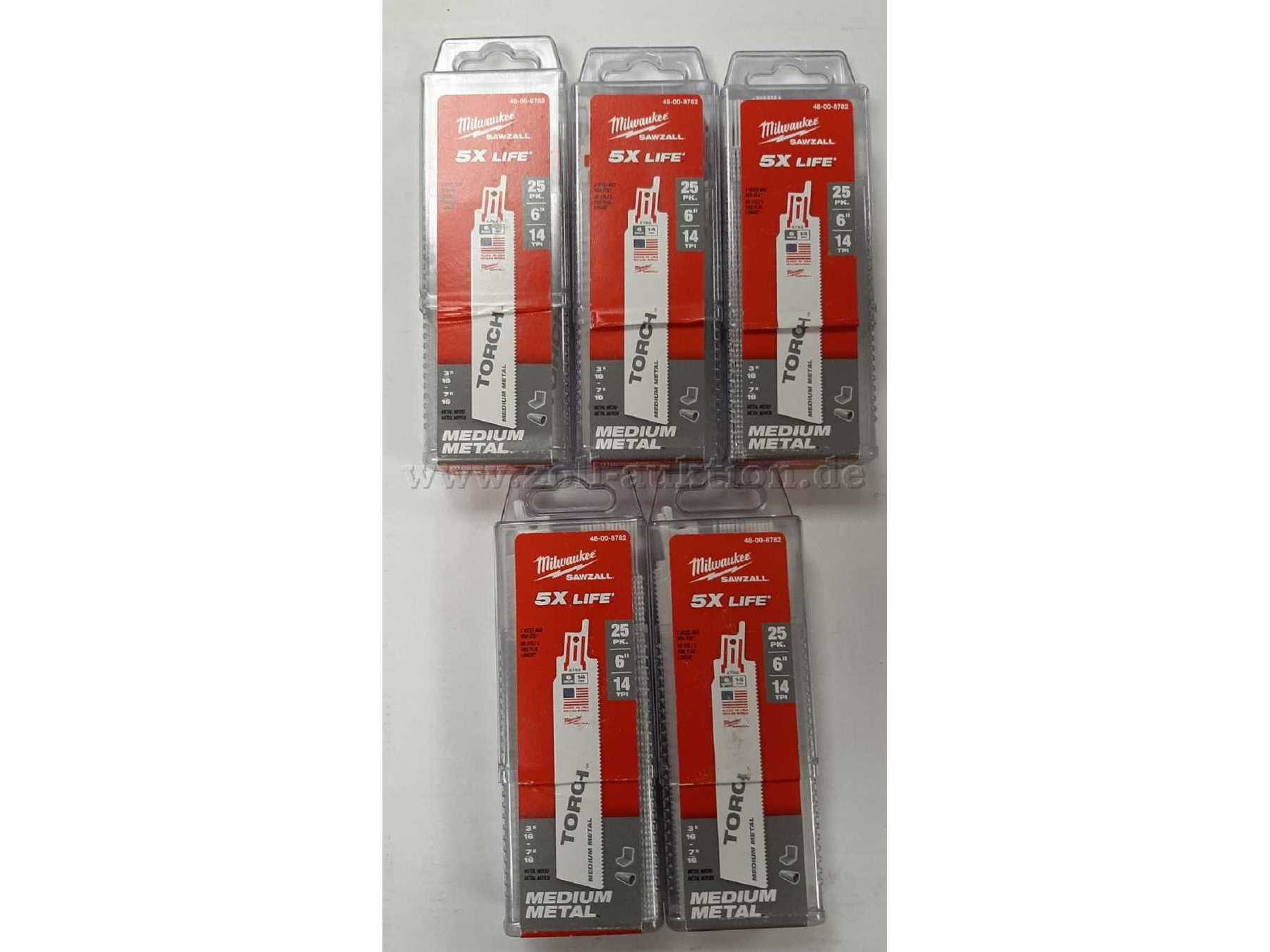 5 Packungen Säbelsägeblätter Milwaukee