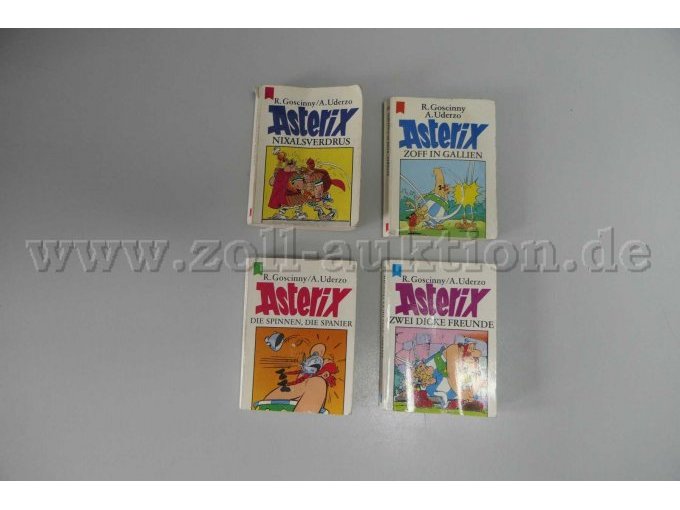 Mini Bücher Asterix und Obelix, verschiedene Titel Gesamtansicht Vorderseite