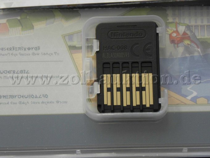 Nintendo Switch Spielkarte Pokemon Legenden in geöffneter Verkaufsverpackung Rückseite