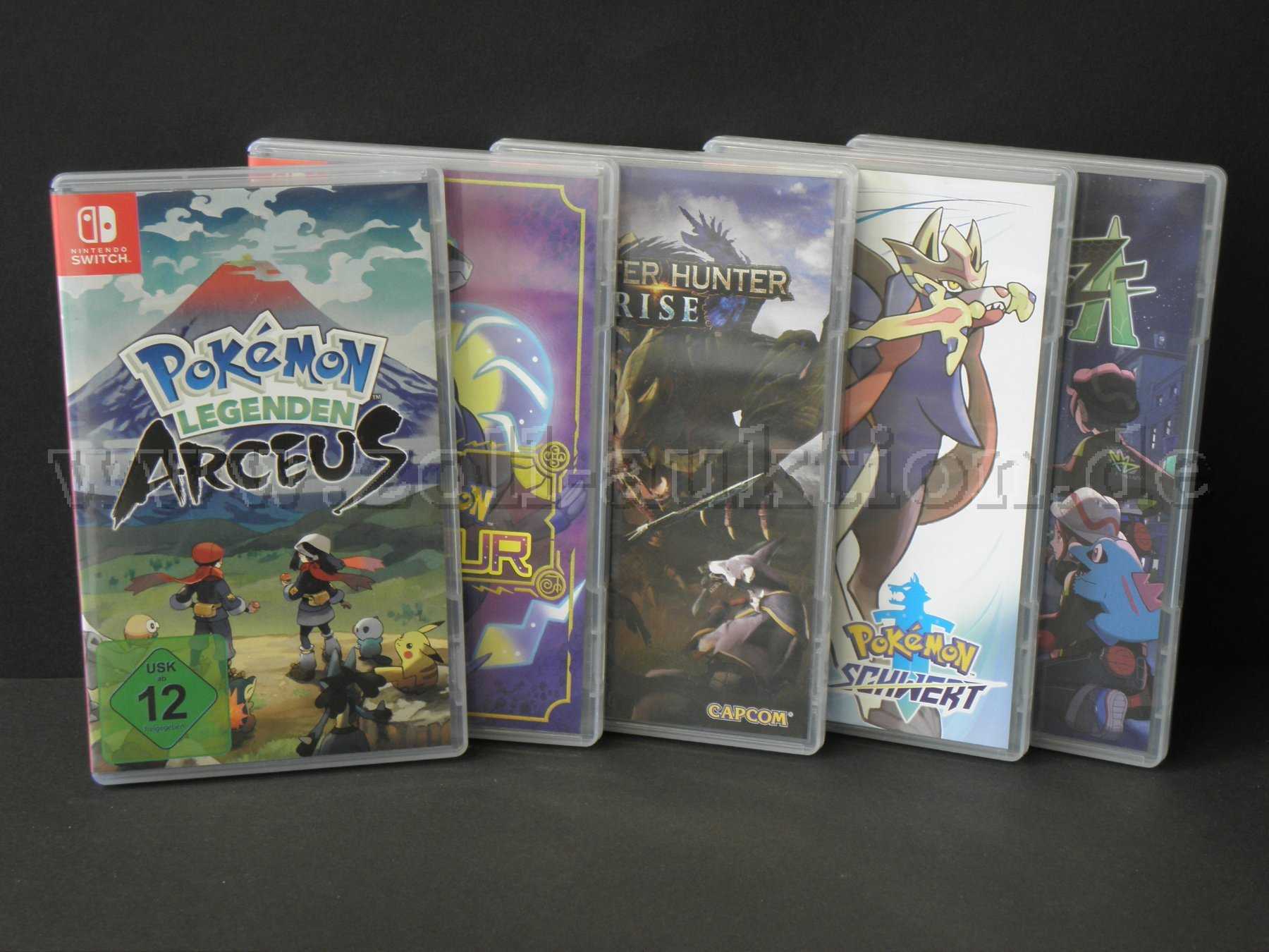 5 Nintendo Switch Spiele in Verkaufsverpackung