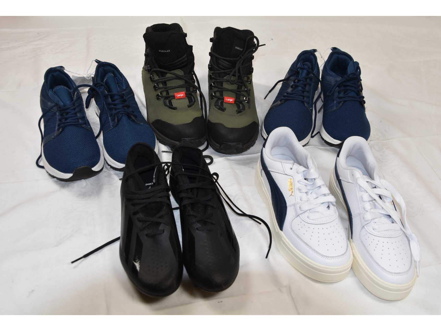 5 Paar Schuhe der Marken , „Puma“, „Decathlon“ u.w.  Gr.  41 & 42