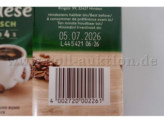 Kaffee Melitta Auslese Klassisch, gemahlen á 500g, ovp.
MHD 05.07.2026