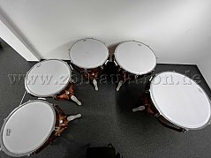 Pauken (5 Stück) Ludwig Professional Symphonic WFL komplette Instrumentenansicht aller 5 Pauken von oben