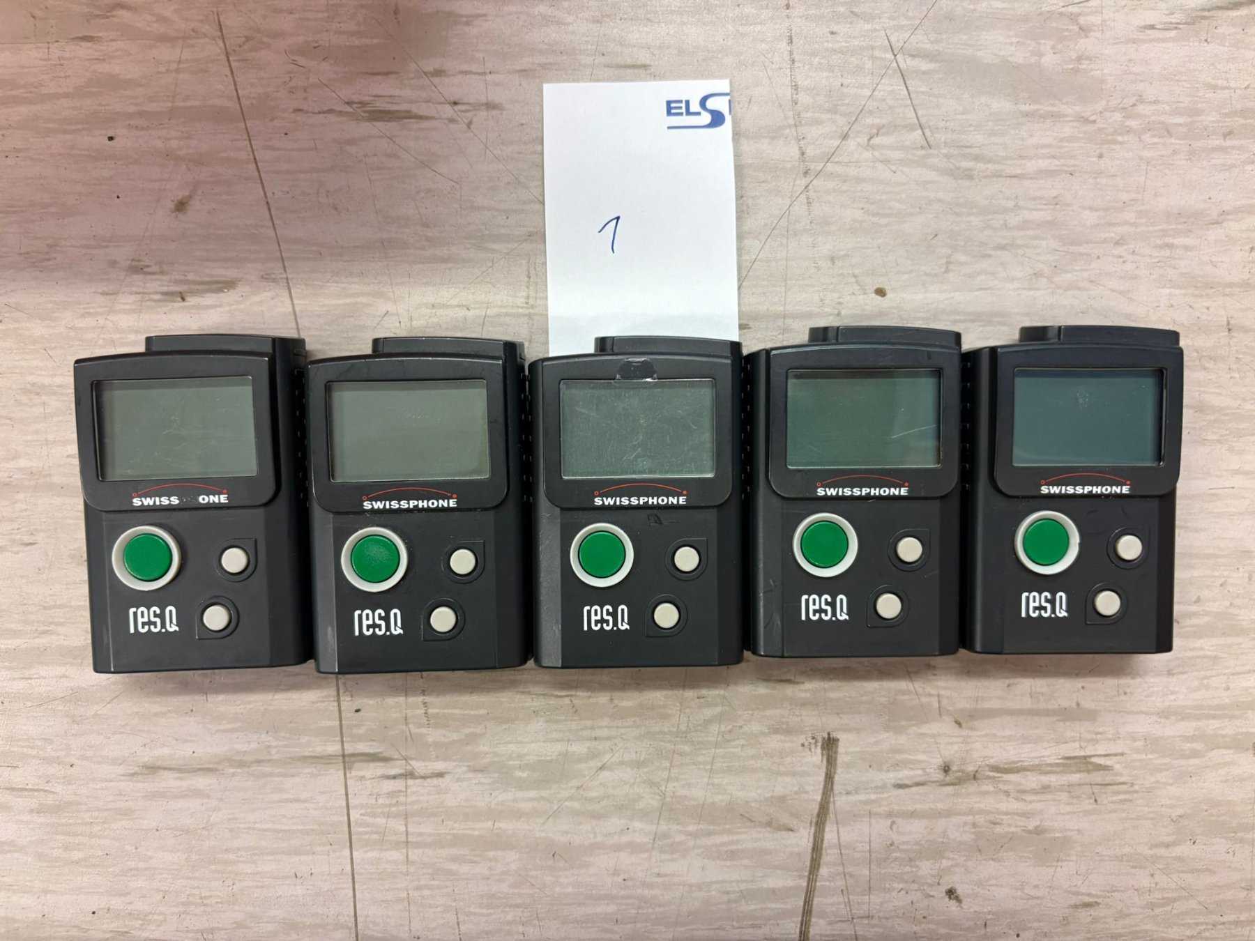 5 récepteurs d'appel ResQ M de Swissphone type DE955w-GP