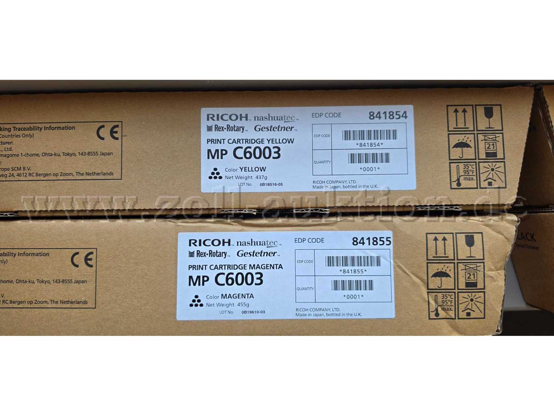 Ricoh Toner yellow und magenta