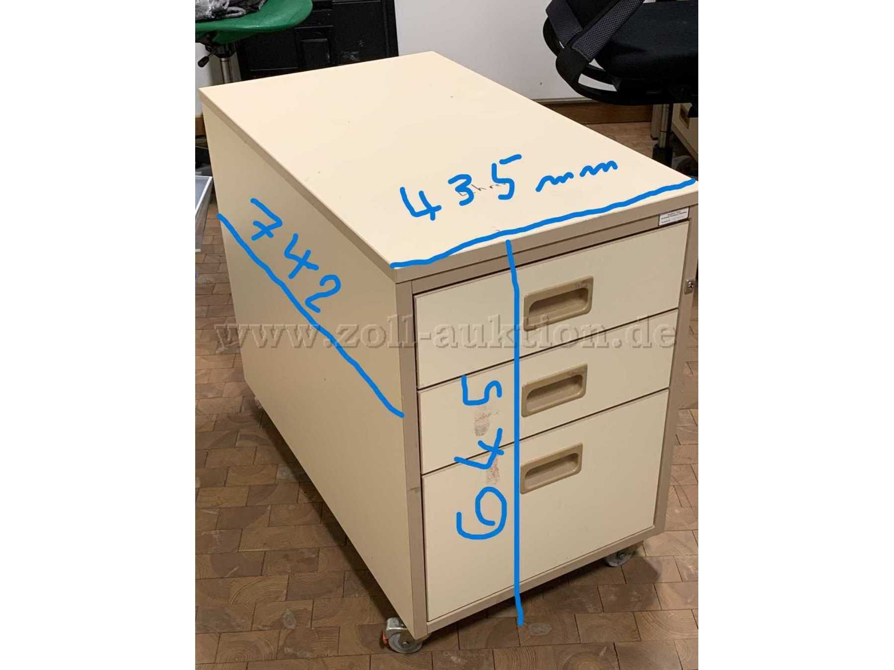 Rollcontainer mit Maße