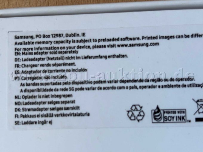 kein Ladeadapter