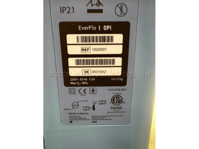 5 Sauerstoffkonzentratoren (5 l/min), Typ Philips Respi EverFlo – foto 5 – kavel bij Zoll-Auktion, Köln