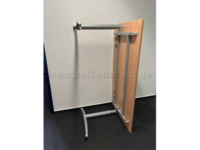 manuell höhenverstellbarer Schreibtisch der Fa. Assmann - untere Ansicht mit Gestell (Beispielbild)