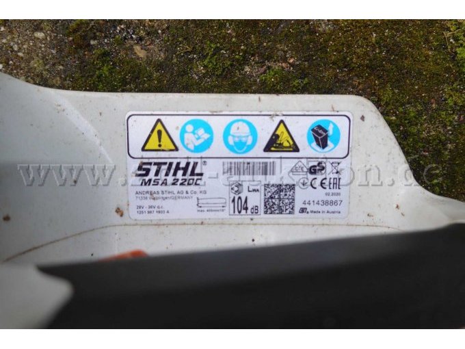 Typenschild MSA 220C