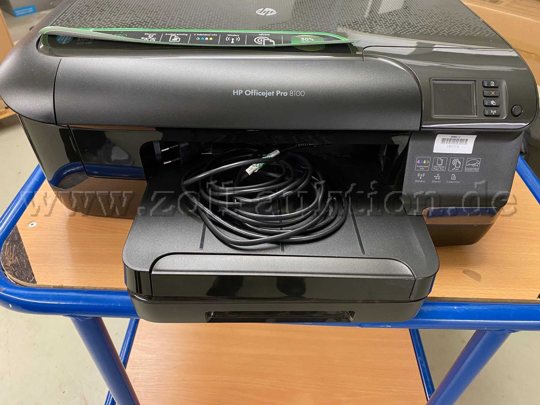Einzelfoto des Druckers HP Officejet Pro 8100