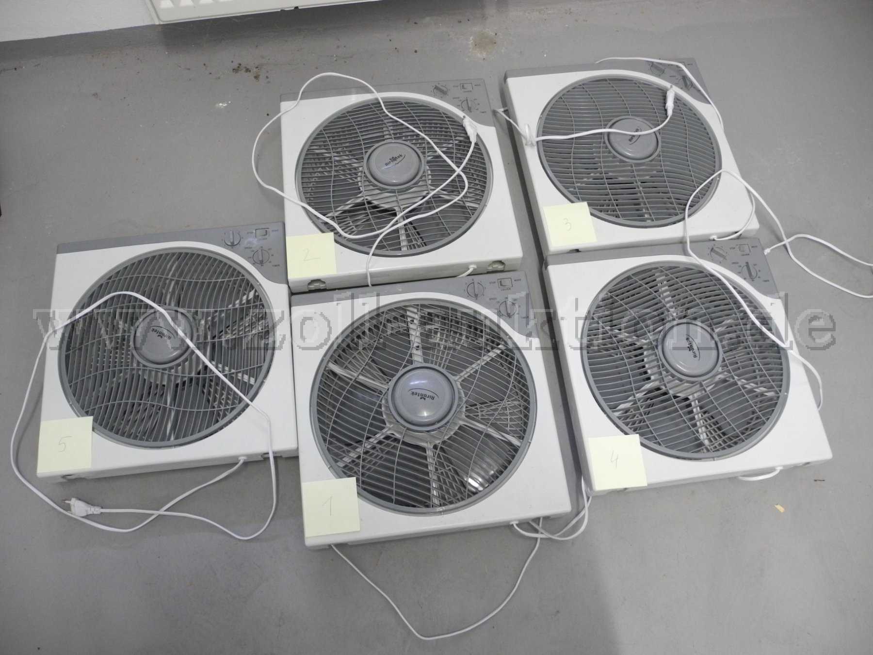 Gesamtansicht aller Ventilatoren