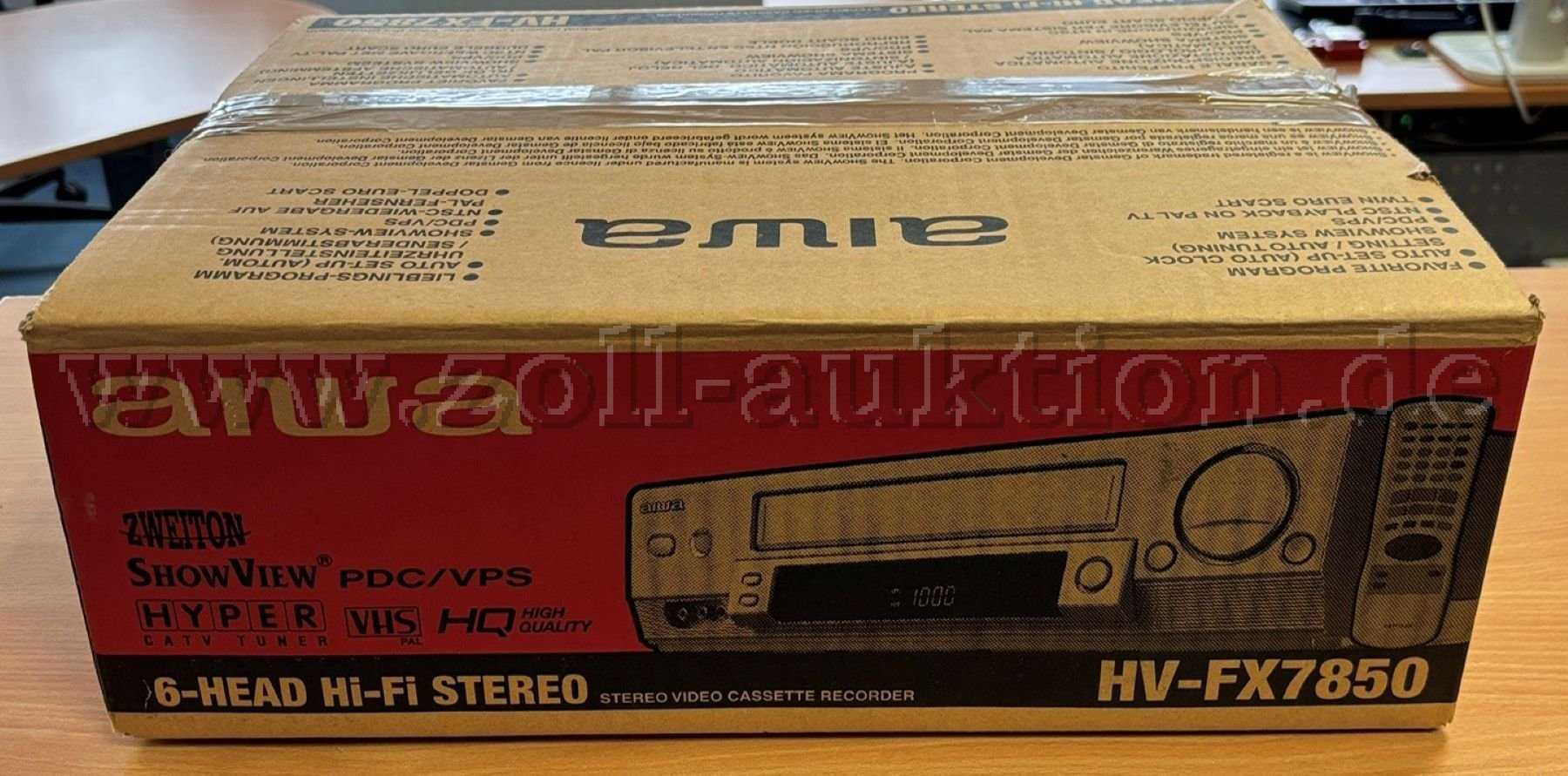 5台VHS录像机 / DVD播放器 AIWA、LG和Panasonic