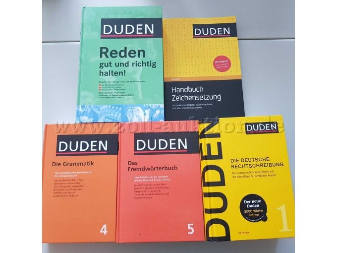 Übersicht über alle zu verkaufenden Dudenbände Übersicht über alle zu verkaufenden Dudenbände