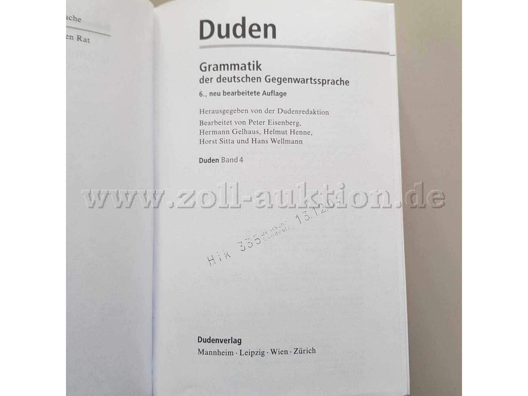Duden Band 4 Grammatik - Haupttitelseite