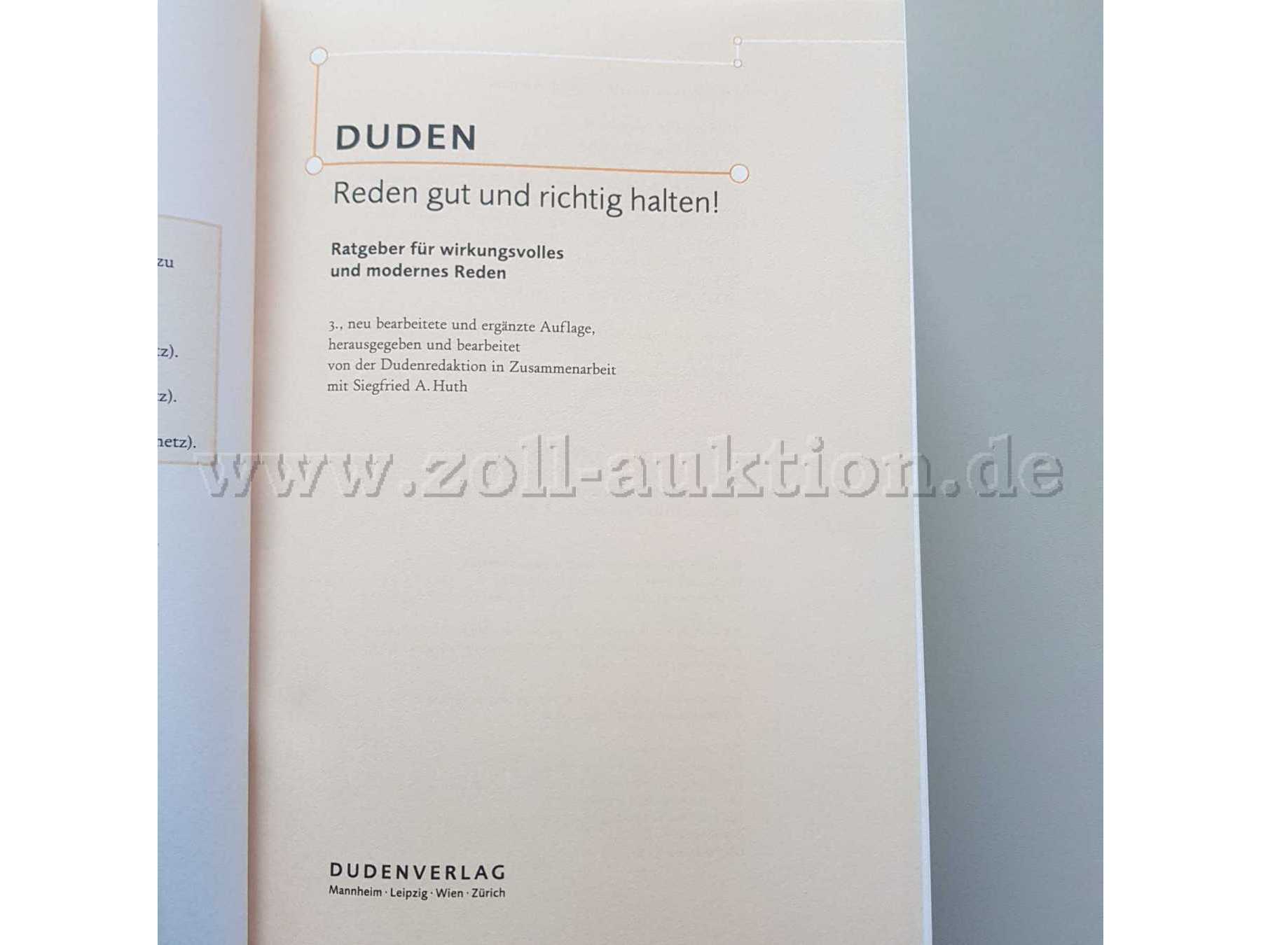 Reden gut und richtig halten! - Haupttitelseite