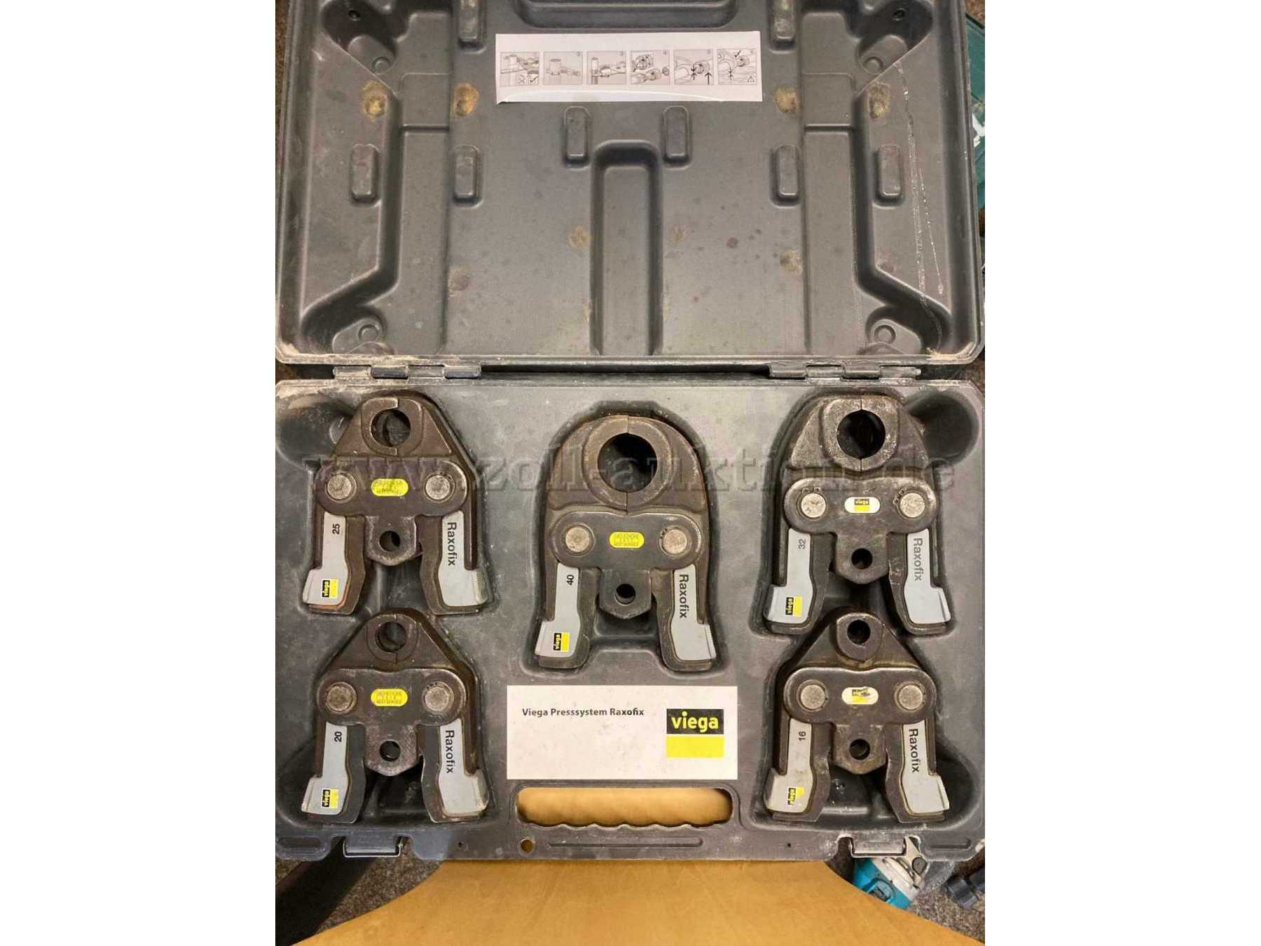 5 Pressbacken Viega im Koffer