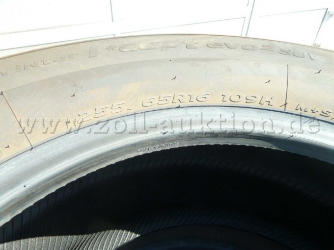 5 winterbanden Hankook 255/65 R16 109H – foto 3 – kavel bij Zoll-Auktion, Nürnberg