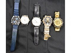 5 gebrauchte Armbanduhren der Hersteller „Citizen“, „Breyenbach“  u.w.