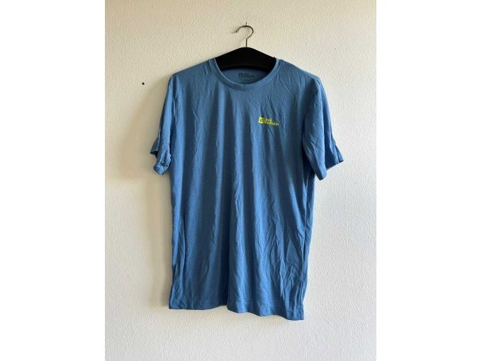 5 originele T-shirts van Jack Wolfskin en Replay, grijs, blauw, zwart, wit, maat S, nieuw – foto 4 – kavel bij Zoll-Auktion, Mainz