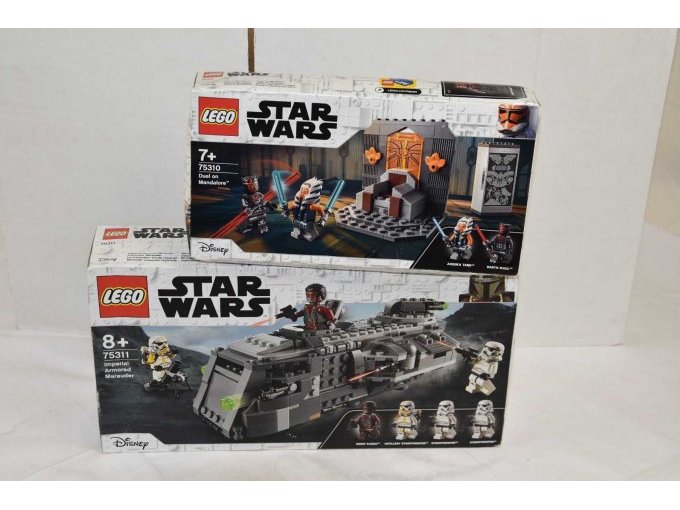 1 “Lego” Star Wars Imperial Armored Marauder Nr, 75311 &
1 „Lego“ Star Wars Duel on Mandalore Nr. 75310