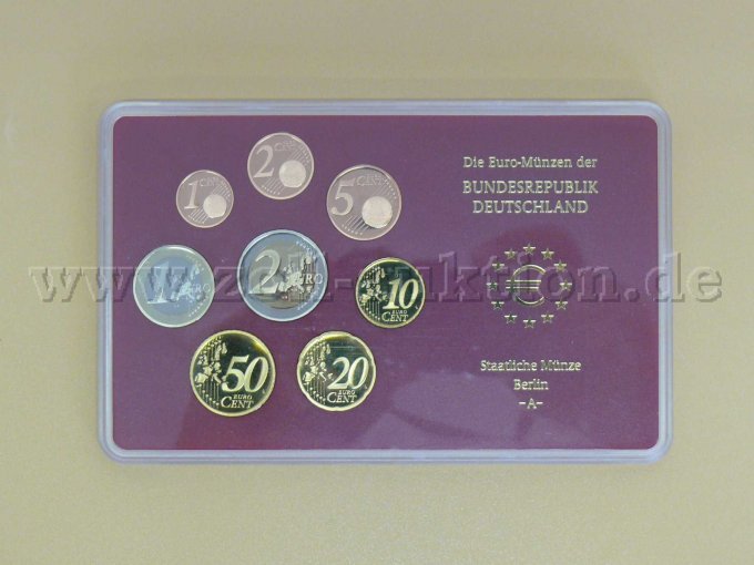 5 x Euro Kursmünzensatz BRD 2004, alle 5 Münzämter -ADFGJ- komplett, Silberglanz – foto 4 – kavel bij Zoll-Auktion, Hof