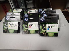 Tintenpatronen HP 364XL,
Cyan, Magenta und Yellow