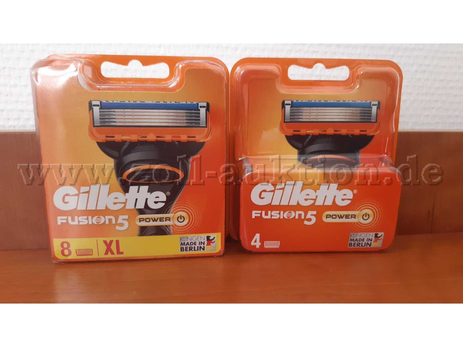 Gillette Fusion 5 Power Einzelverpackung einmal mit 8 Rasierer und einmal mit 4 Rasierer pro Packung