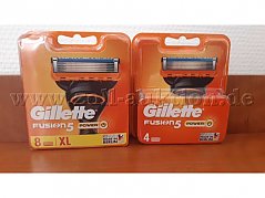 Gillette Fusion 5 Power Einzelverpackung einmal mit 8 Rasierer und einmal mit 4 Rasierer pro Packung