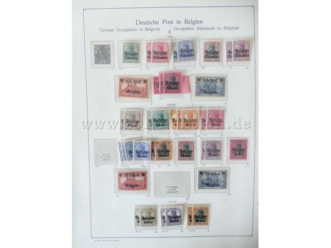 Teilansicht Deutsche Post in Belgien