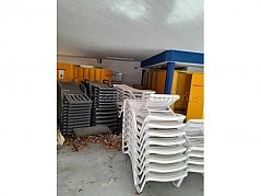 Sonnenliegen schwarz, weiß
