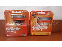 Gillette Fusion 5 Packungsinhalt 4 Rasierklingen bzw. 8 Rasierklingen