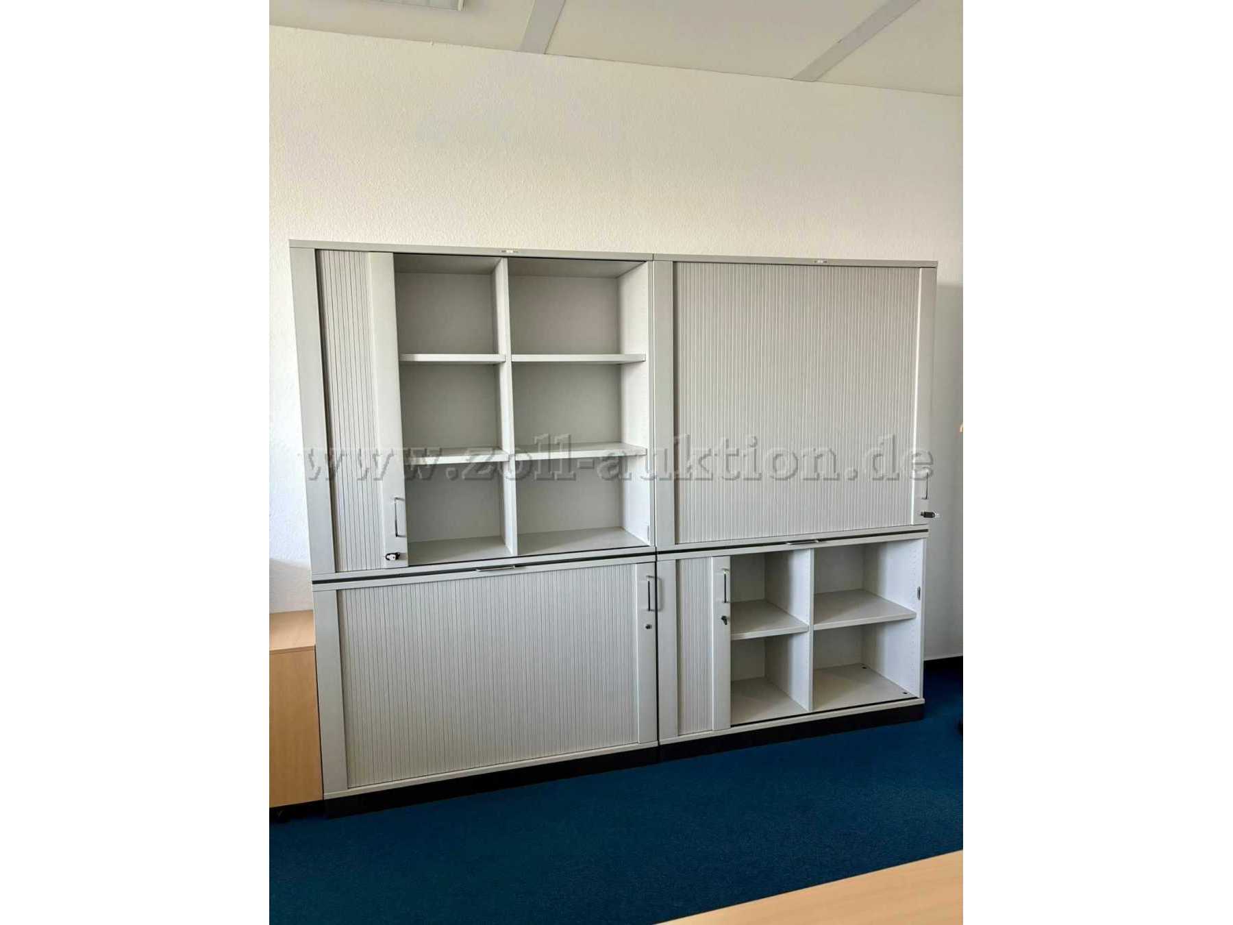 Aktenschrank-Kombination grau