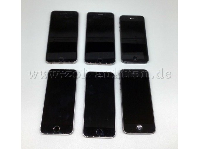 Konvolut aus 6 Apple iPhones_Vorderansicht