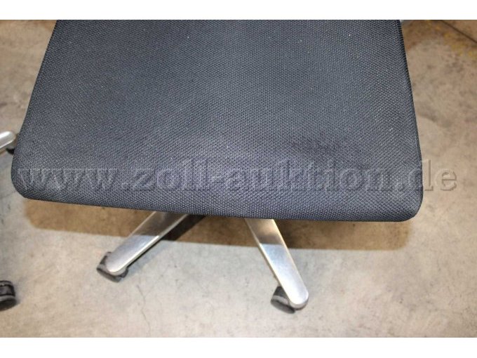 6 Bürodrehstühle von Wilkhahn, Modell ON, Stoff, Schwarz, gebraucht, für Bastler – foto 16 – kavel bij Zoll-Auktion, Berlin