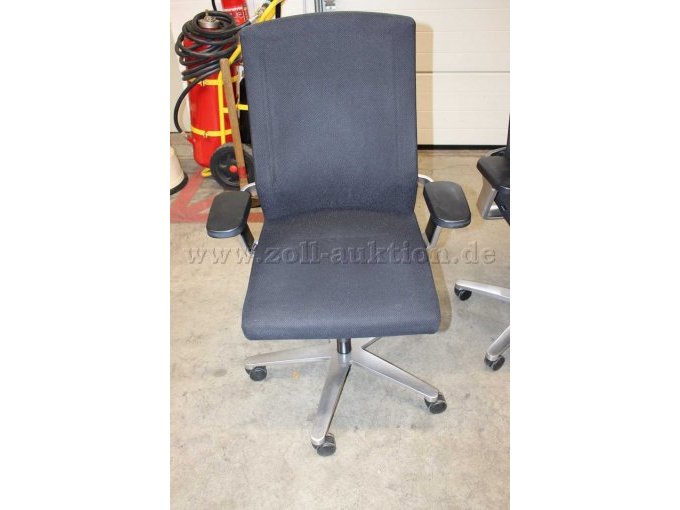 6 Bürodrehstühle von Wilkhahn, Modell ON, Stoff, Schwarz, gebraucht, für Bastler – foto 2 – kavel bij Zoll-Auktion, Berlin