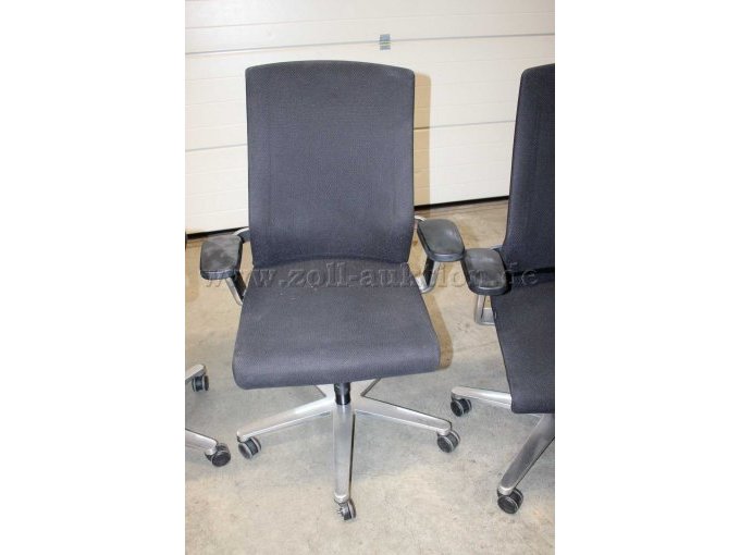 6 Bürodrehstühle von Wilkhahn, Modell ON, Stoff, Schwarz, gebraucht, für Bastler – foto 9 – kavel bij Zoll-Auktion, Berlin