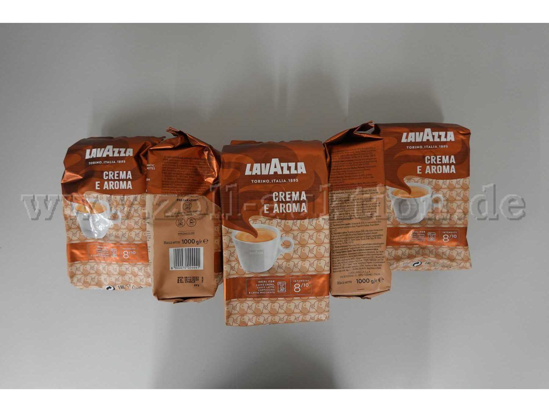 Beutel Kaffeebohnen Lavazza Crema e Aroma á 1 kg
MHD 30.10.2025