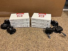 6 x Fortinet FortiGate FG-30 E Firewall u. 6 x Netzteil