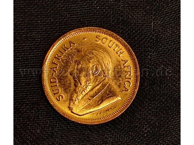 Münze von oben 1/10 Krügerrand 1983