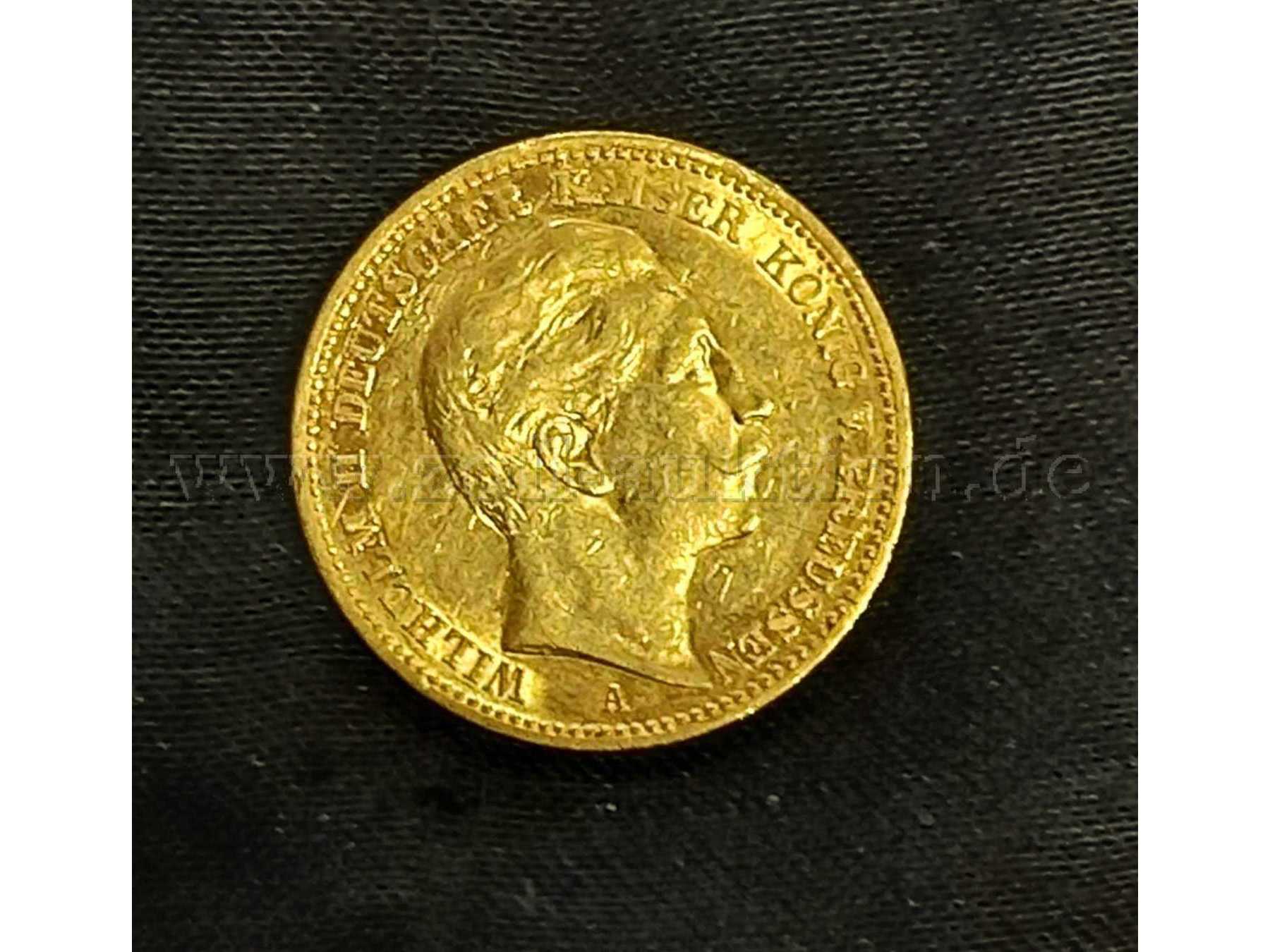 obere Seite 20 Mark mit Kaiser Wilhelm II