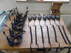 Maskenkommunikationssystem plus Sprechgarnitur Funk