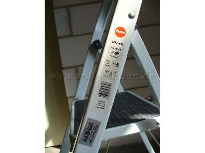 Hailo Klapptritt 3 Stufen_ Typenschild