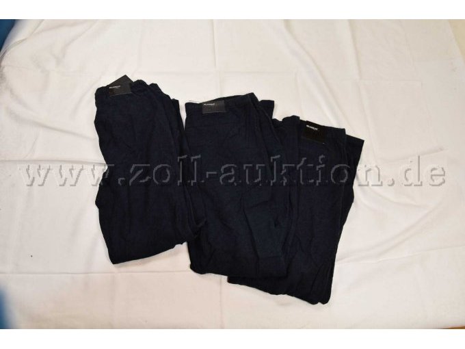 3 blaue Leinenhosen