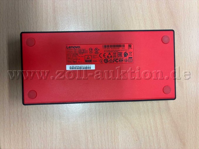 6 Lenovo ThinkPad USB-C Dock Gen2 – foto 3 – kavel bij Zoll-Auktion, Münster