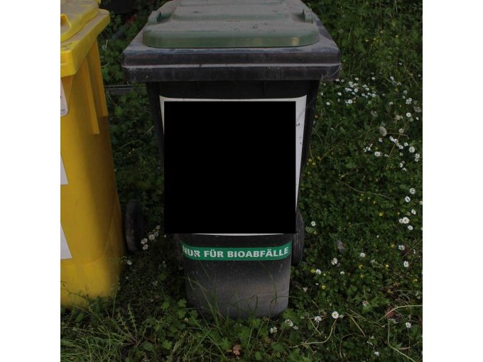 Mülltonne schwarz