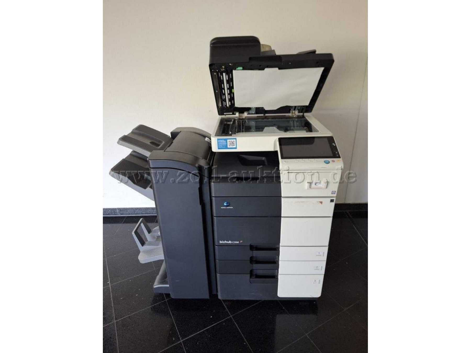 Beispielbild Konica Minolta bizhub C558 - Vorderansicht (aufgeklappt)