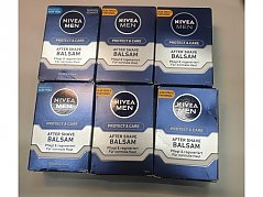 6x Nivea after Shave Balsam (4x Aloe Vera & Panthenol, 2x natürliches Aloe Vera)