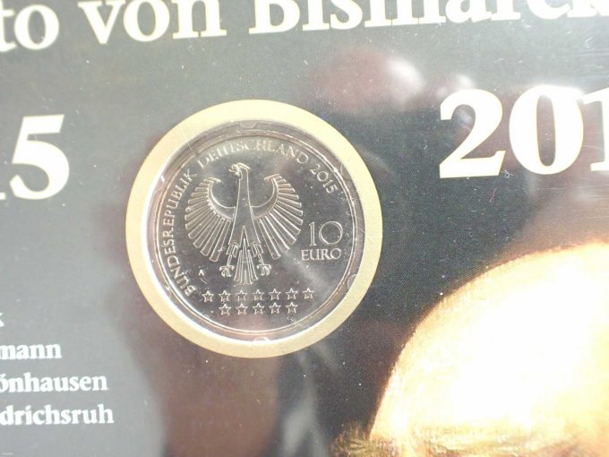 Nennwertseite der Münze (200. Geburtstag Otto von Bismarck)